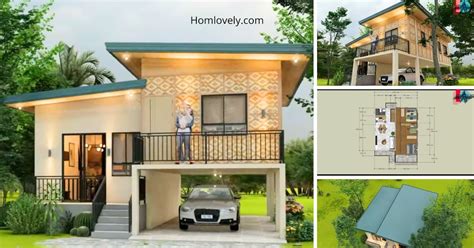 modern half amakan house design|(8 X 9 M) Modern Split Level Half Amakan House Design.